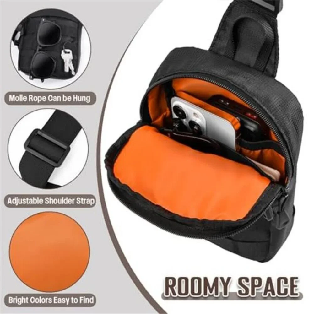 Small Sling Bag for Men Tactical Inspired Waterproof Utility EDC Mini